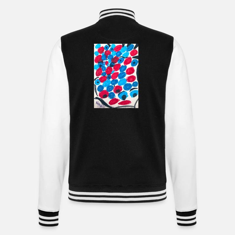 What do you see? - Veste Teddy - noir/blanc