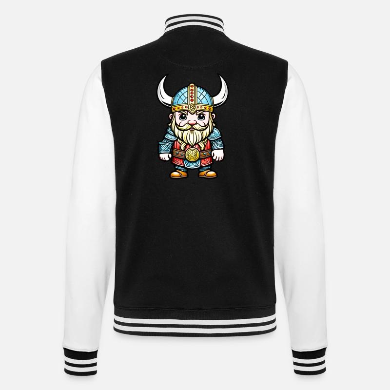 Kleiner Wikinger - College-Sweatjacke - Schwarz/Weiß