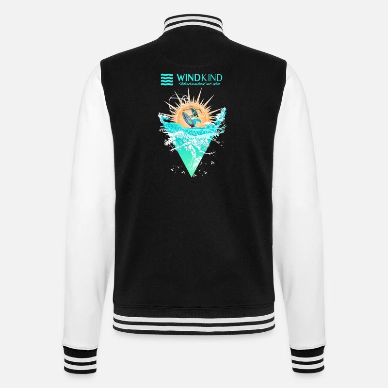 Kitesurf Kite - Veste Teddy - noir/blanc
