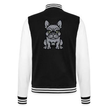 Bulldogg Chien Bande dessinée - Veste Teddy - noir/blanc - Dos - Marisol (170cm)