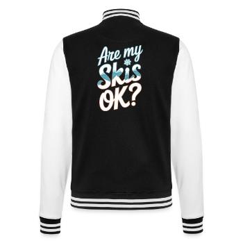 Are My Skis Ok 12 - College-Sweatjacke - Schwarz/Weiß - Hinten - Marisol (170cm)
