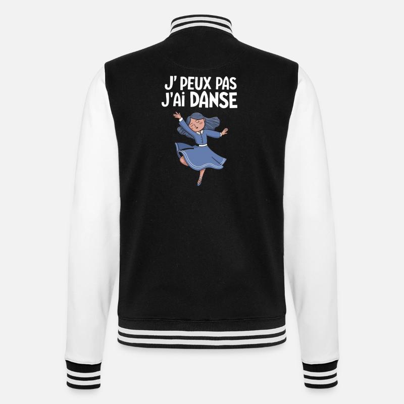 J'peux pas j'ai danse - Veste Teddy - noir/blanc