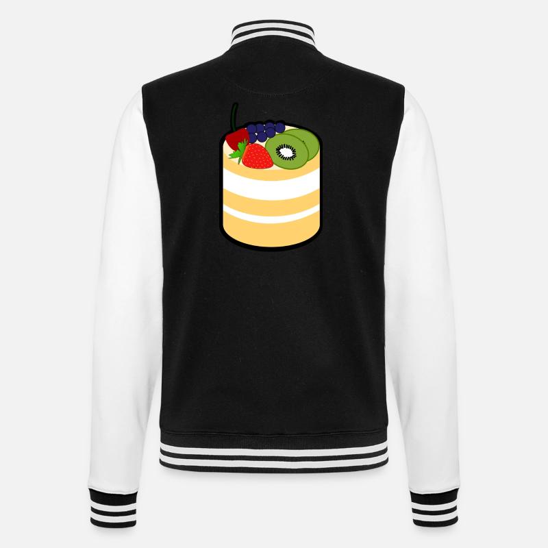 Cake - College Sweat Jacket - black/white