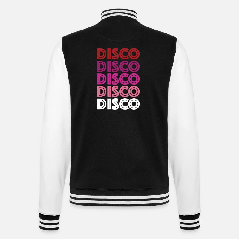 Disco Disco Disco - College Sweat Jacket - black/white