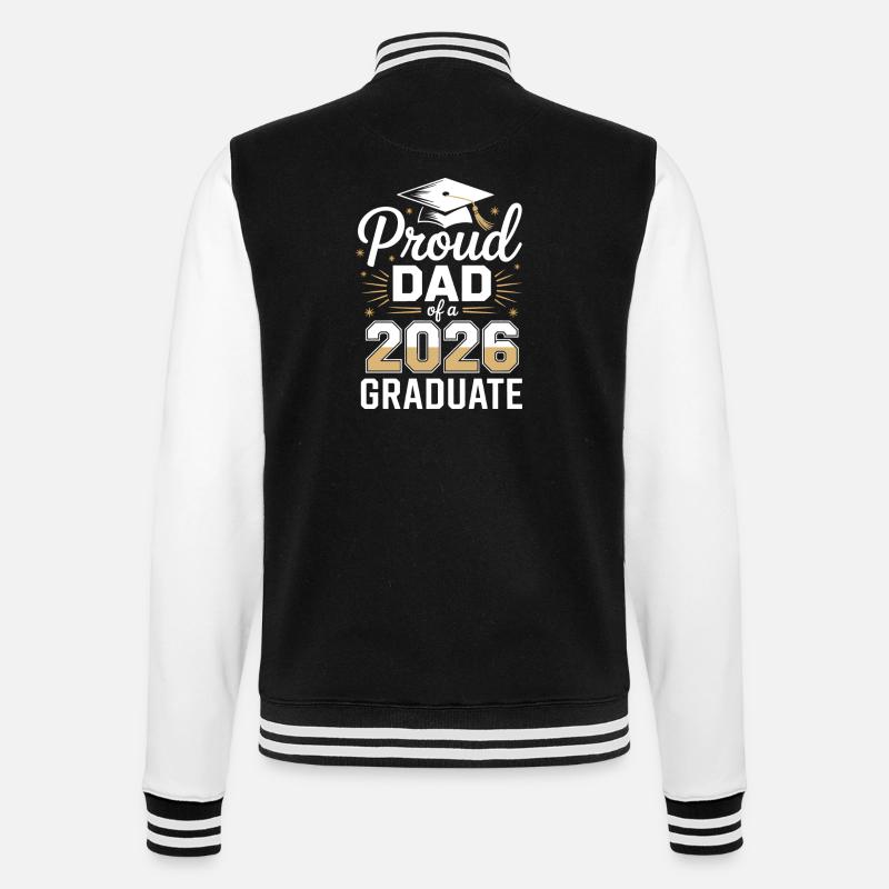 Fier papa d’un diplômé de 2026 - Veste Teddy - noir/blanc