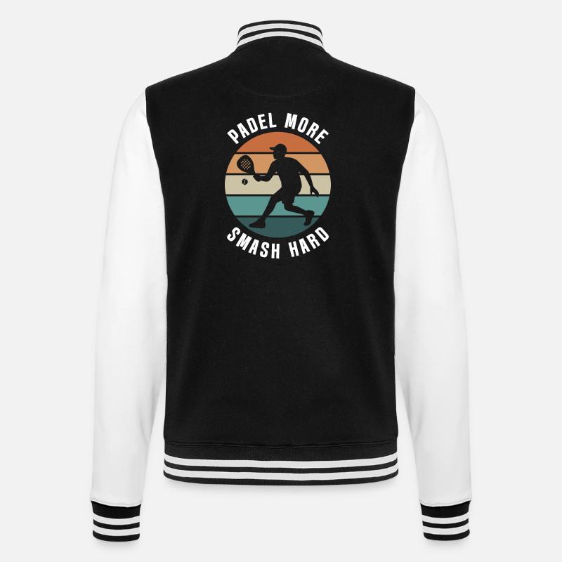 Padel Plus Smash Hard Retro Design - Veste Teddy - noir/blanc