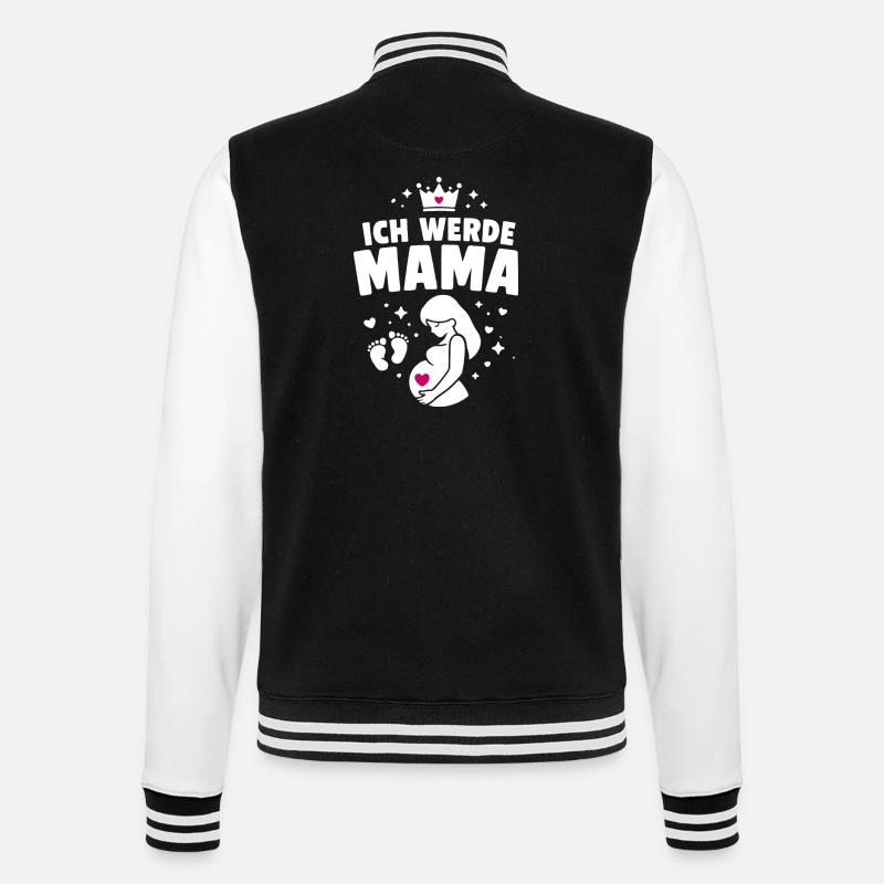 Je vais être maman - maternité - Veste Teddy - noir/blanc