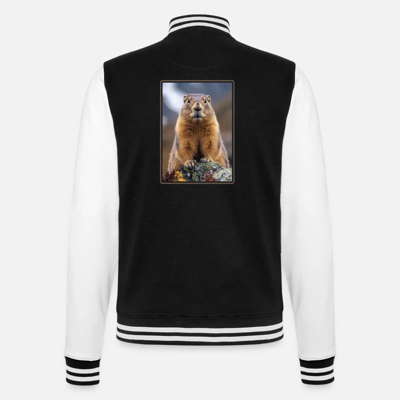 Marmots Groundhog - College Sweat Jacket - black/white