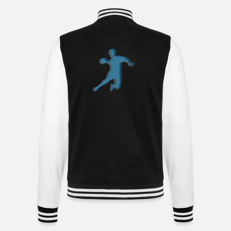 grille de bande HANDBALL - Veste Teddy - noir/blanc