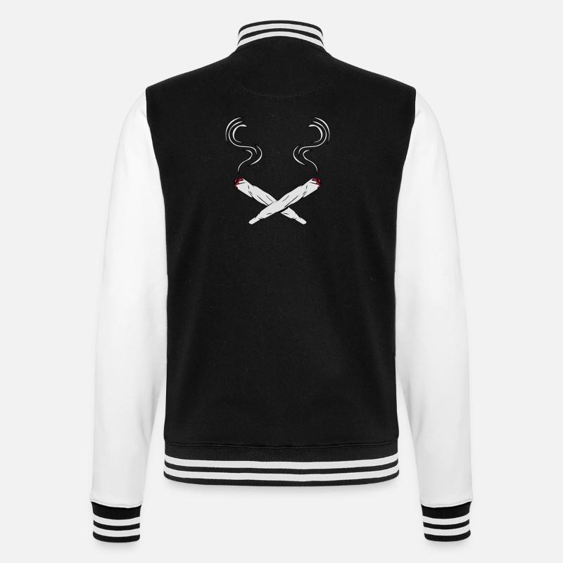 kiffen conception des joints - Veste Teddy - noir/blanc