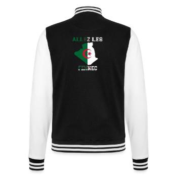 Allez LES fennec Maillot de Pied l'Algérie - Veste Teddy - noir/blanc - Dos - Marisol (170cm)