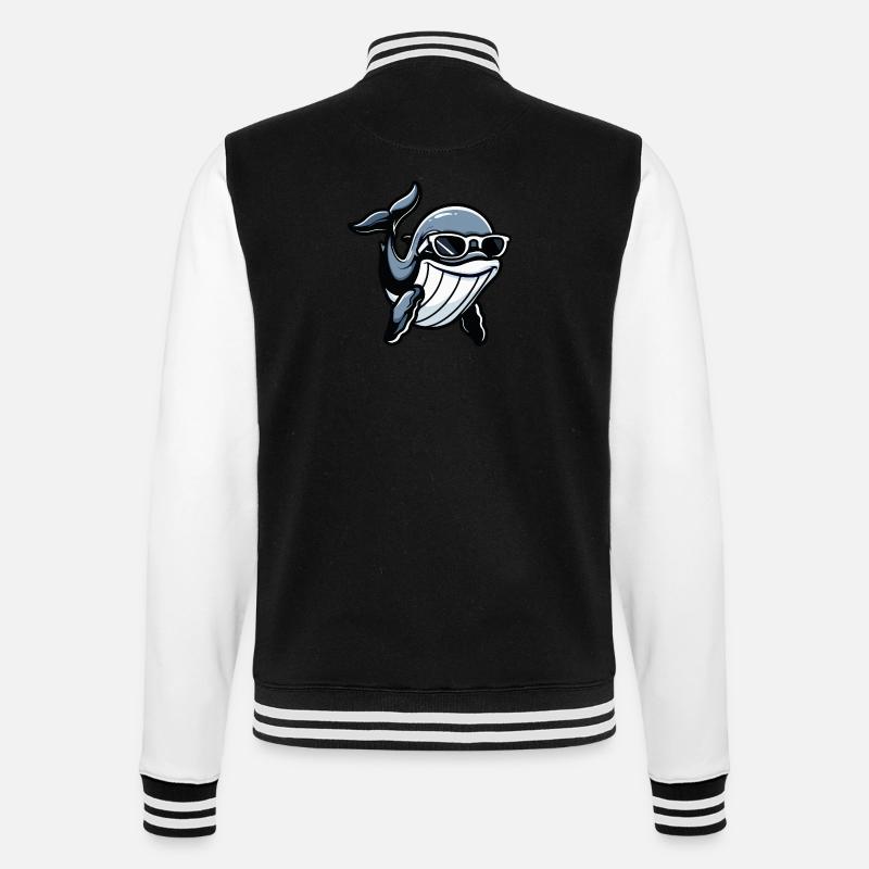 Wal Comic Cool - College-Sweatjacke - Schwarz/Weiß