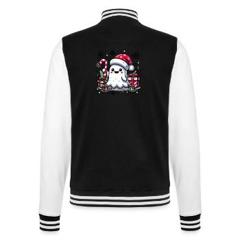 Weihnachten Geist Zuckerstange - College-Sweatjacke - Schwarz/Weiß - Hinten - Marisol (170cm)