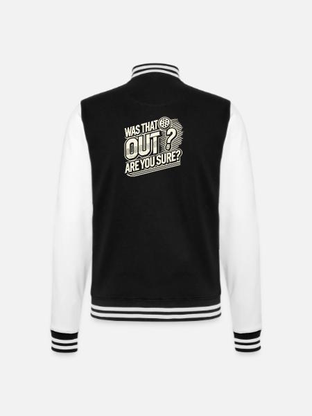 War das aus? Sind Sie sicher? - College-Sweatjacke - Schwarz/Weiß