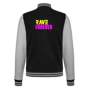 Für immer raven - College-Sweatjacke - Schwarz/Grau meliert - Hinten - Marisol (170cm)