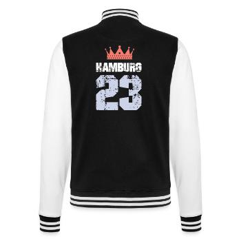 Hamburg 23 Trikot 2023 - College-Sweatjacke - Schwarz/Weiß - Hinten - Marisol (170cm)
