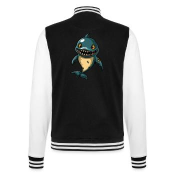 Dolphin Halloween Zombie - College Sweat Jacket - black/white - Back - Marisol (170cm)