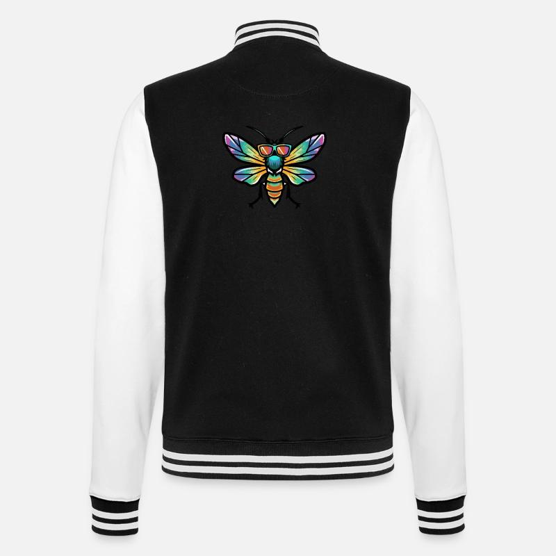 Libelle Cool Comic - College-Sweatjacke - Schwarz/Weiß