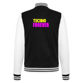 Techno pour toujours - Veste Teddy - noir/blanc - Dos - Marisol (170cm)