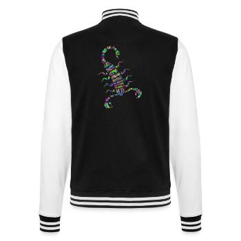 scorpion 7 - College Sweat Jacket - black/white - Back - Marisol (170cm)
