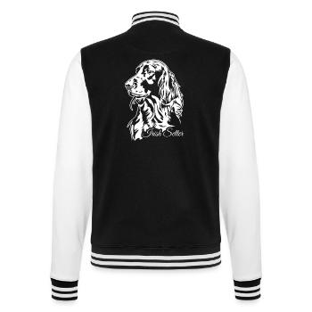 Irish Setter Hunting Dog Hunting Dogs Dogs Wilsigns - College Sweat Jacket - black/white - Back - Marisol (170cm)