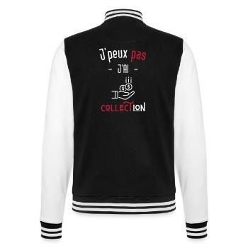 j'peux pas j'ai collection - Veste Teddy - noir/blanc - Dos - Marisol (170cm)