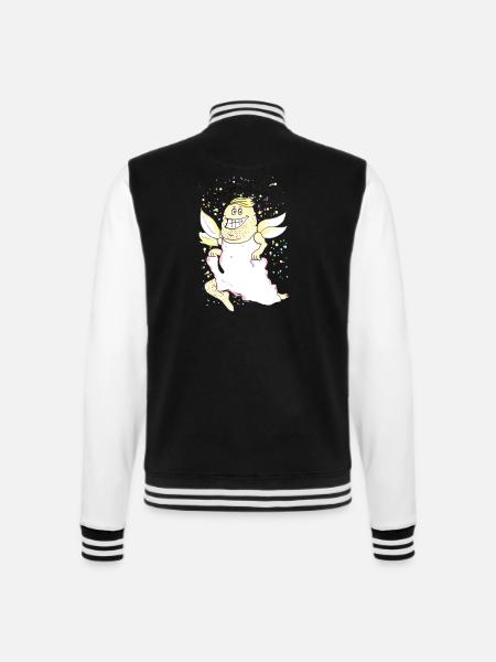 Holger die Faldfee - College-Sweatjacke - Schwarz/Weiß