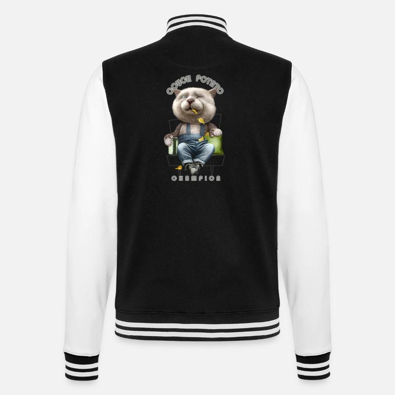 PATATE DE SOFA - Veste Teddy - noir/blanc