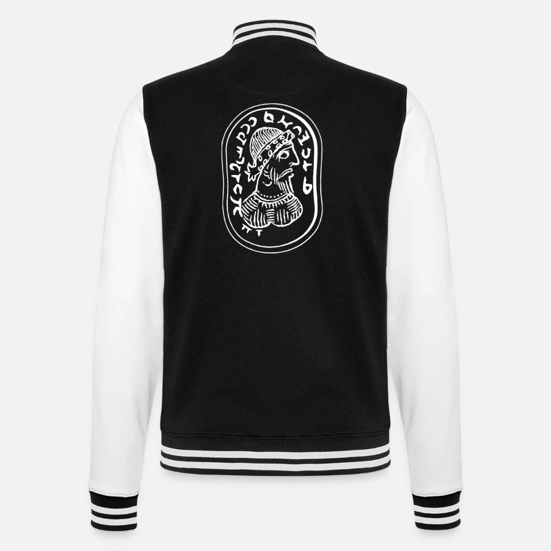 Mazdak - College Sweat Jacket - black/white