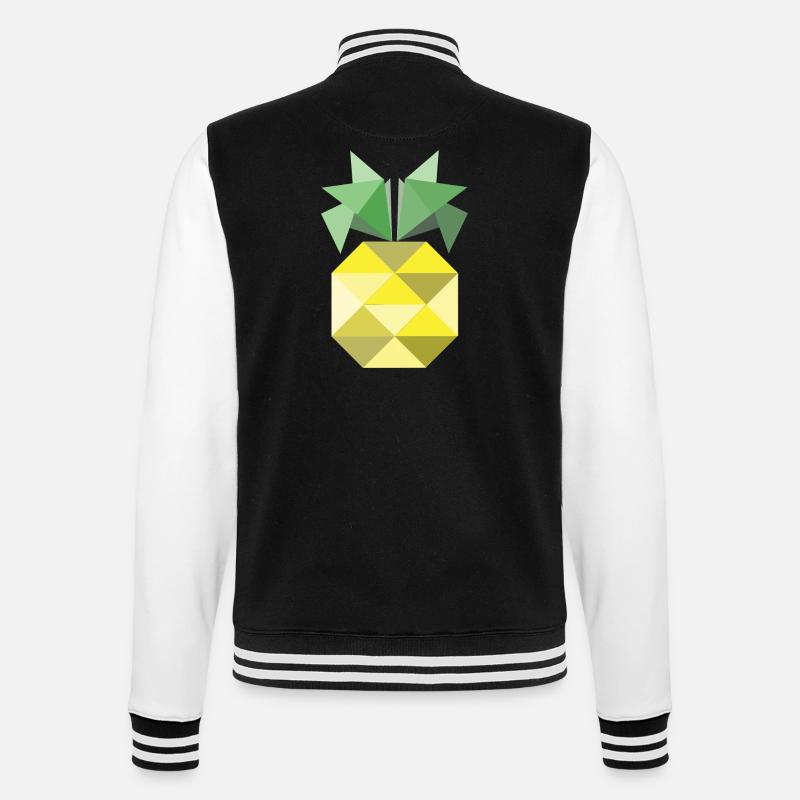Das ist eine Ananas! - College-Sweatjacke - Schwarz/Weiß