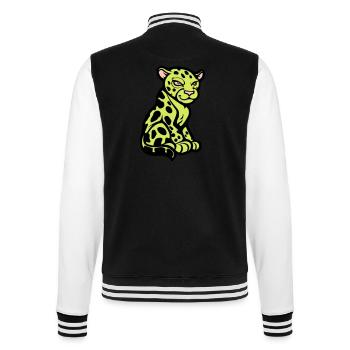 gepard tier comic - College-Sweatjacke - Schwarz/Weiß - Hinten - Marisol (170cm)