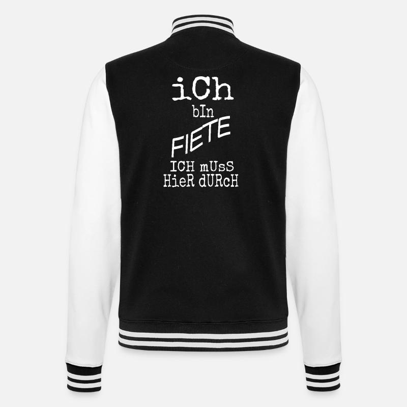 Fiete - Veste Teddy - noir/blanc