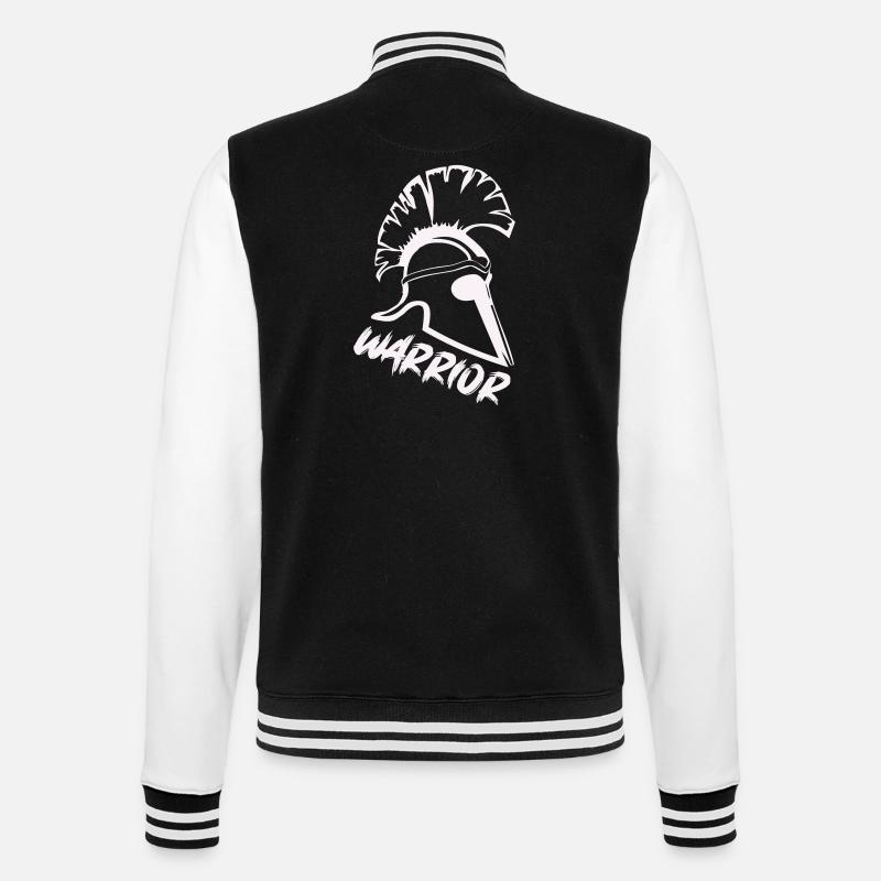 Sparta Helmet Warrior - College Sweat Jacket - black/white