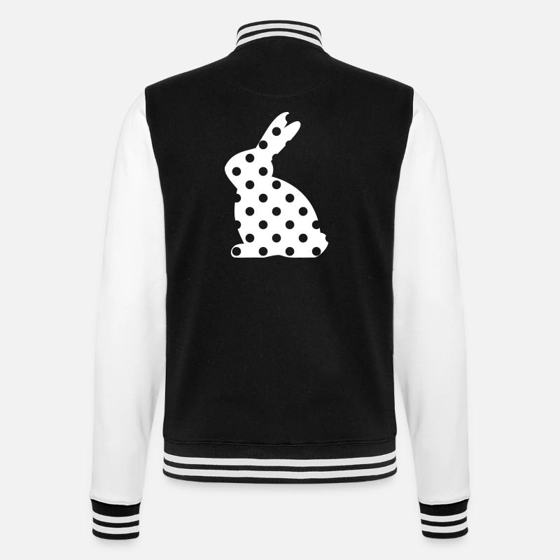 Bunny points cadeau de Pâques - Veste Teddy - noir/blanc