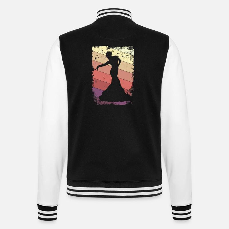 Dancing Dancer - College Sweat Jacket - black/white
