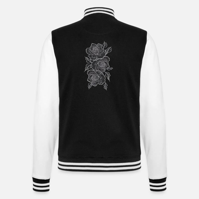 Rose - Veste Teddy - noir/blanc