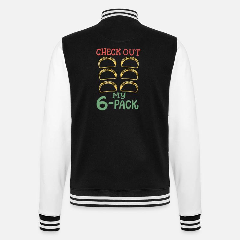 Taco Cinco de Mayo mexikanisch - College-Sweatjacke - Schwarz/Weiß