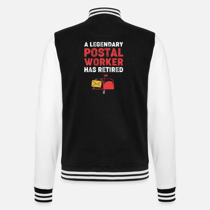 Post Poststempel - College-Sweatjacke - Schwarz/Weiß