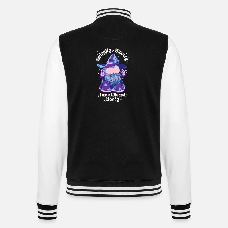 Wizard Booty Butttober - College-Sweatjacke - Schwarz/Weiß