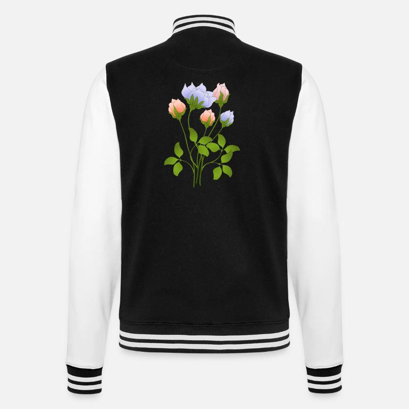 Fleur - Veste Teddy - noir/blanc