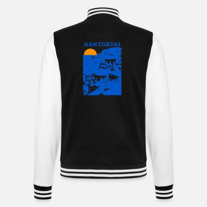Santorin - Veste Teddy - noir/blanc