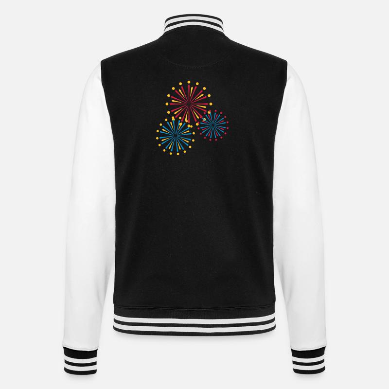 Firework - College-Sweatjacke - Schwarz/Weiß