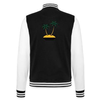 insel - College-Sweatjacke - Schwarz/Weiß - Hinten - Marisol (170cm)