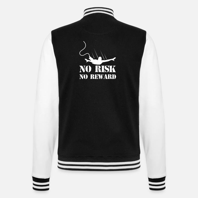 Bungee Jumping Evolution Sport Fun - College Sweat Jacket - black/white