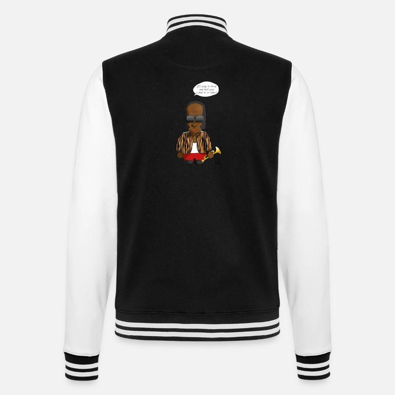 Miles Davis - College-Sweatjacke - Schwarz/Weiß