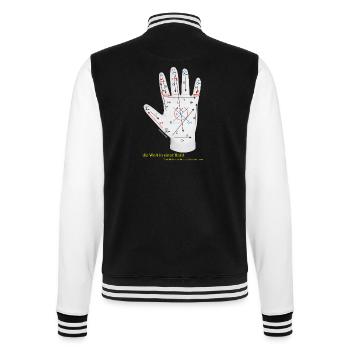 Lorm-Handschuh dunkel - College-Sweatjacke - Schwarz/Weiß - Hinten - Marisol (170cm)