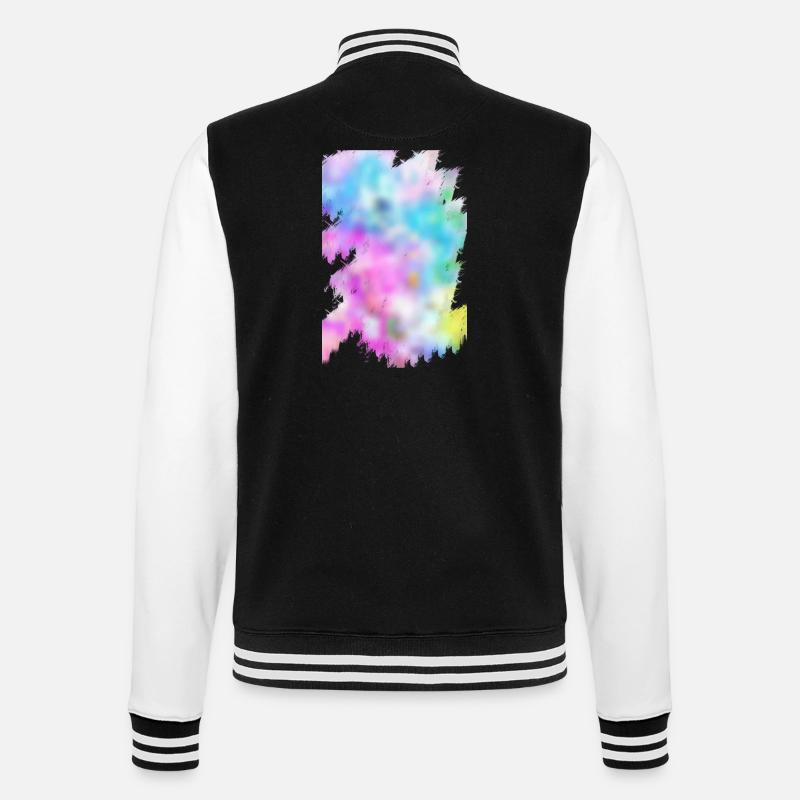Farben - College-Sweatjacke - Schwarz/Weiß