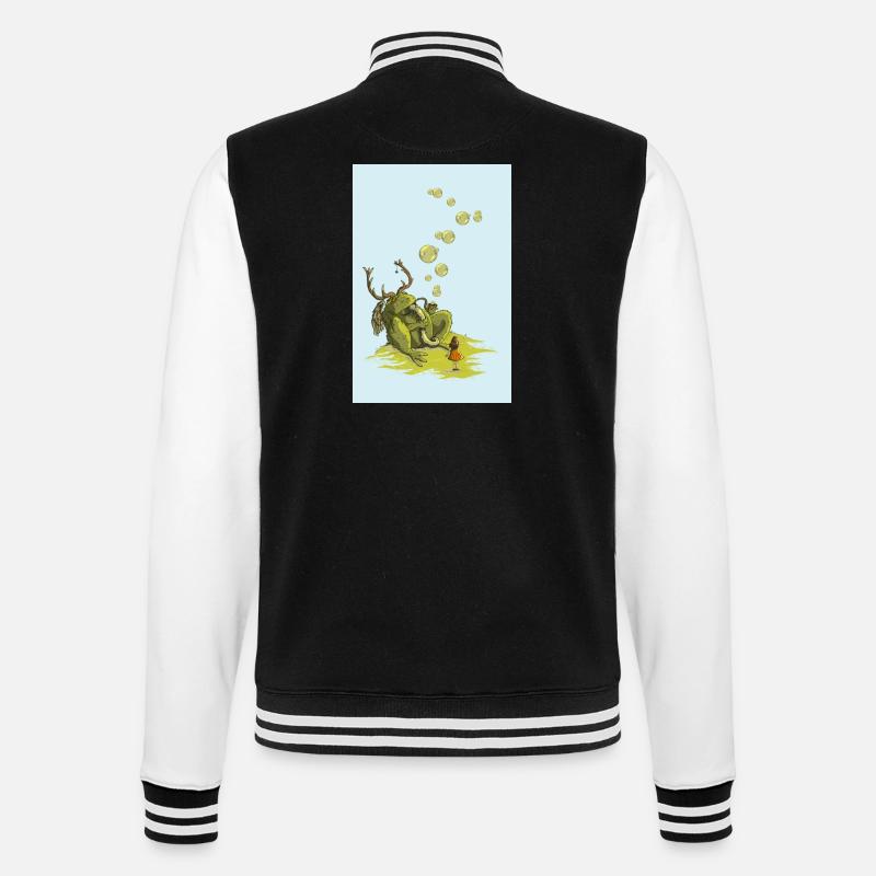 Hey Mister toad - Veste Teddy - noir/blanc