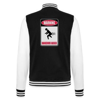 Dangerous Prout - College Sweat Jacket - black/white - Back - Marisol (170cm)