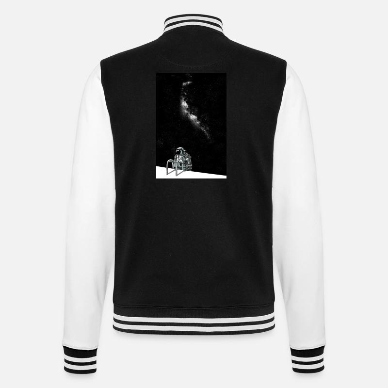 Das große Bad - College-Sweatjacke - Schwarz/Weiß